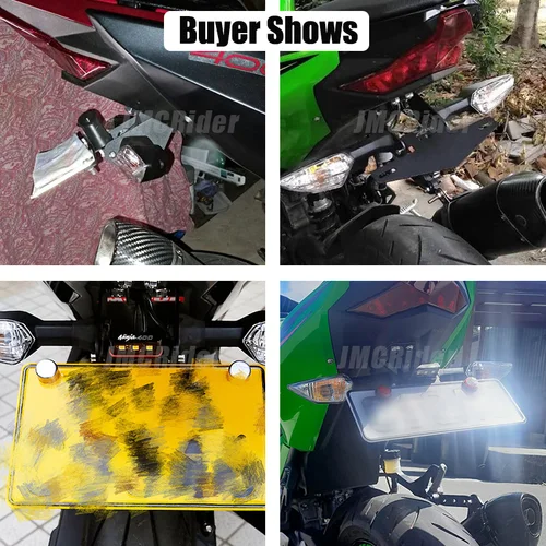 Imagen 2 del producto Para Kawasaki Ninja 400/250 Z400 Ninja400 2018-2023 soporte para matrícula de motocicleta eliminador de guardabarros soporte de licencia