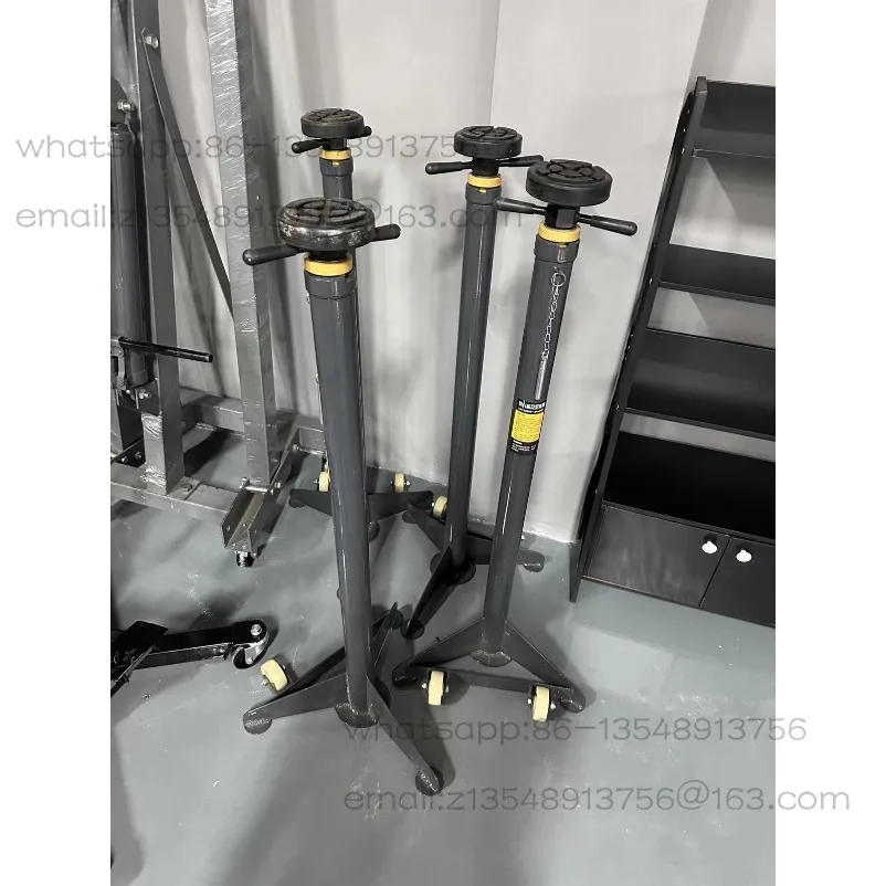 Suitable For  3/4 Ton Capacity Underhoist Stand - Explosion-Proof  No, Triangular Base Two-Wheel Automotive Lifting Pole Jack