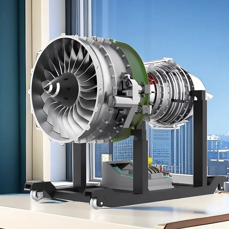 

Stainless steel turbojet turbofan engine model aircraft mini engine metal assembly electric toy