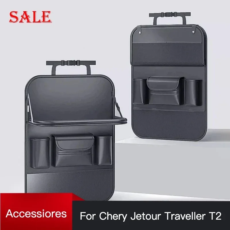 For cherryJetour Traveller T2 2023 2024 Car Seat Back Storage Bag Multi-functional Storage Rack Rear Seat Storage Supplies