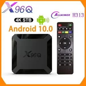 X96Q 2GB 16GB Android 10.0 TV Box Allwinner H313 Quad Core 4K 2.4G Wifi  Google Player Youtube X96 1GB 8GB Set Top Box