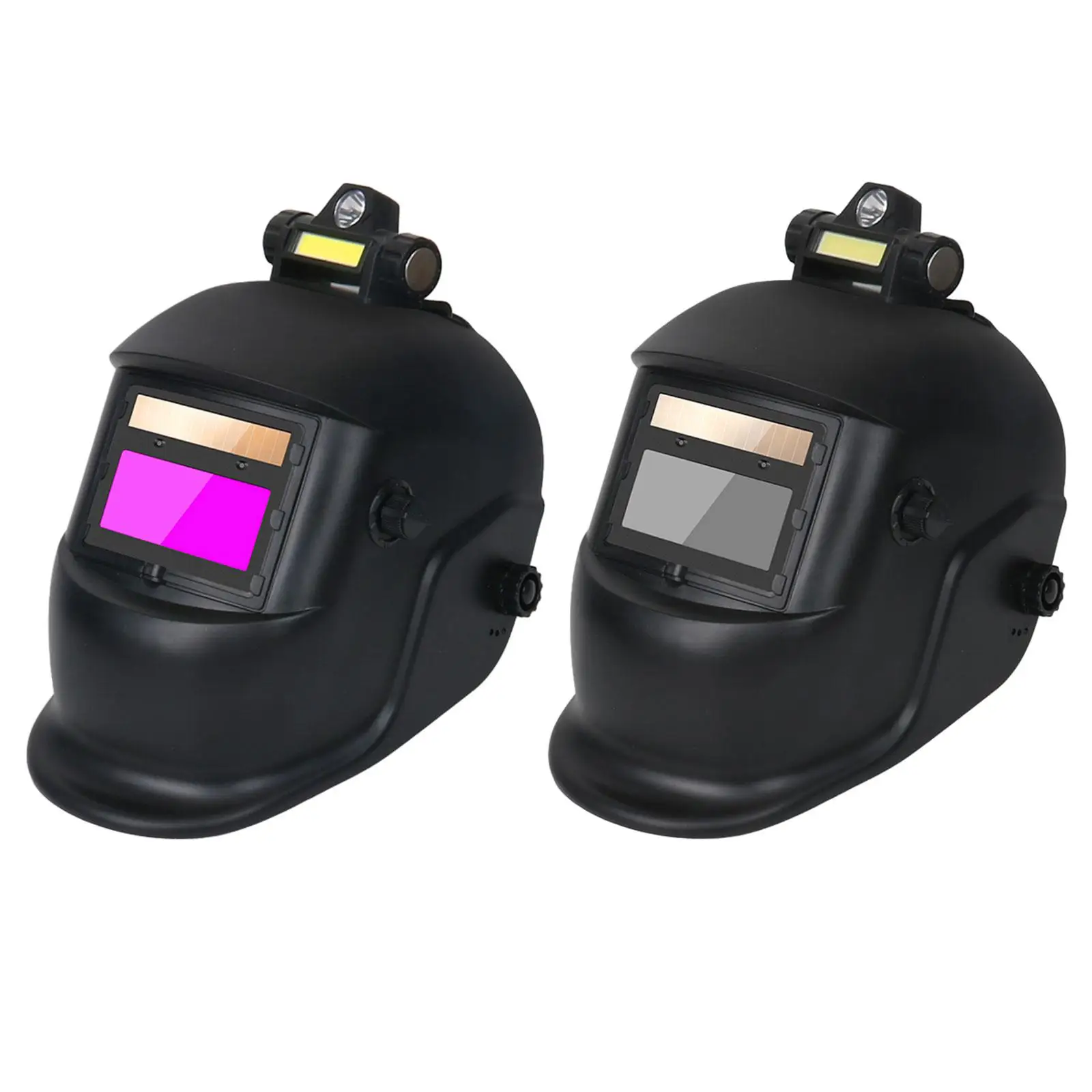 

Welding Helmet Solar Power Convenient with Headlights Comfortable Lightweight ARC Sensor Wide Shade Welding Face Shield Mask