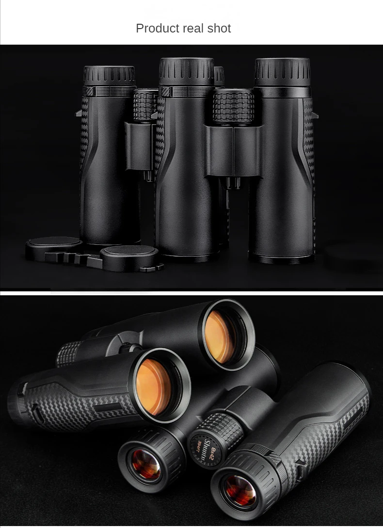 Shuntu Powerful ED Binoculars 8x42 10x42 Long Range IPX7 Waterproof Bak4 Prism SMC Optical Coating For Hunting Camping Travel