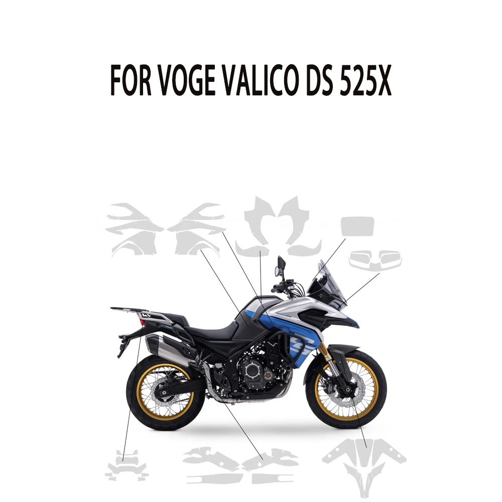 

Motorcycle Invisible Protective Film For VOGE Valico DS 525X 525 DSX PPF TPU Anti-Scratch Protective Film DS 525X Accessories