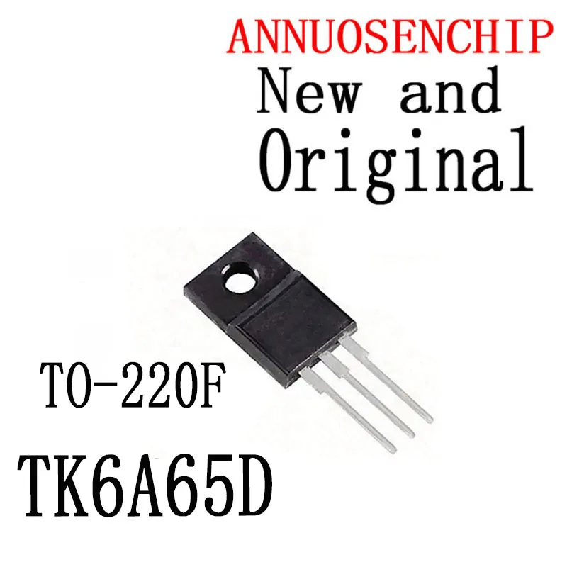 10PCS New and Original TO-220F K6A65D TO-220 TK6A65 TO220F MOSFET N-Ch FET 650V 4.0s IDSS 10 uA .95 Ohm TK6A65D