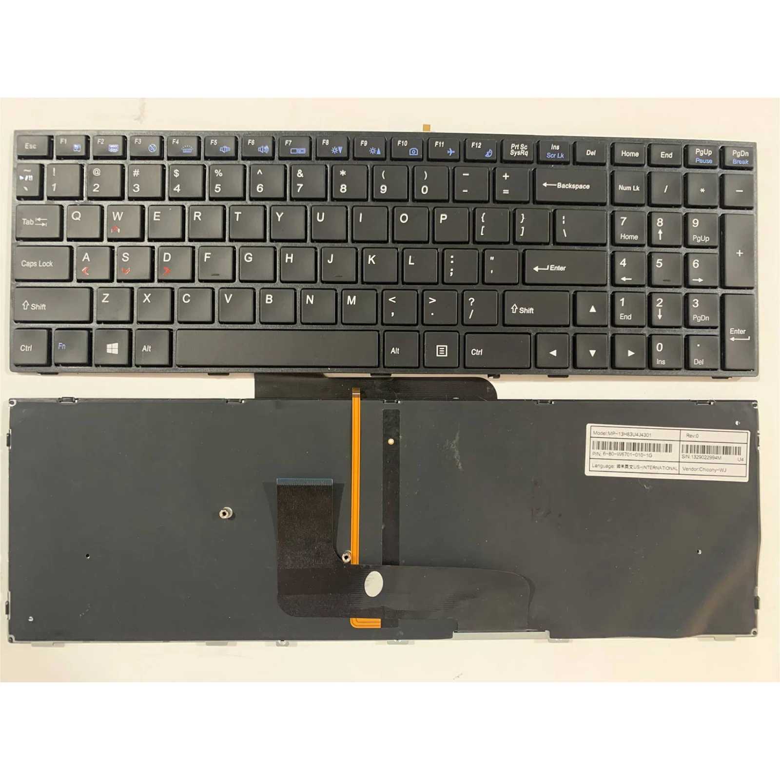 

US Layout laptop keyboard for Clevo P650SG P650SE P651SA P655SEP651SE P651SG P650RE3 P655SE P650SA P670RA P650RG P671RE