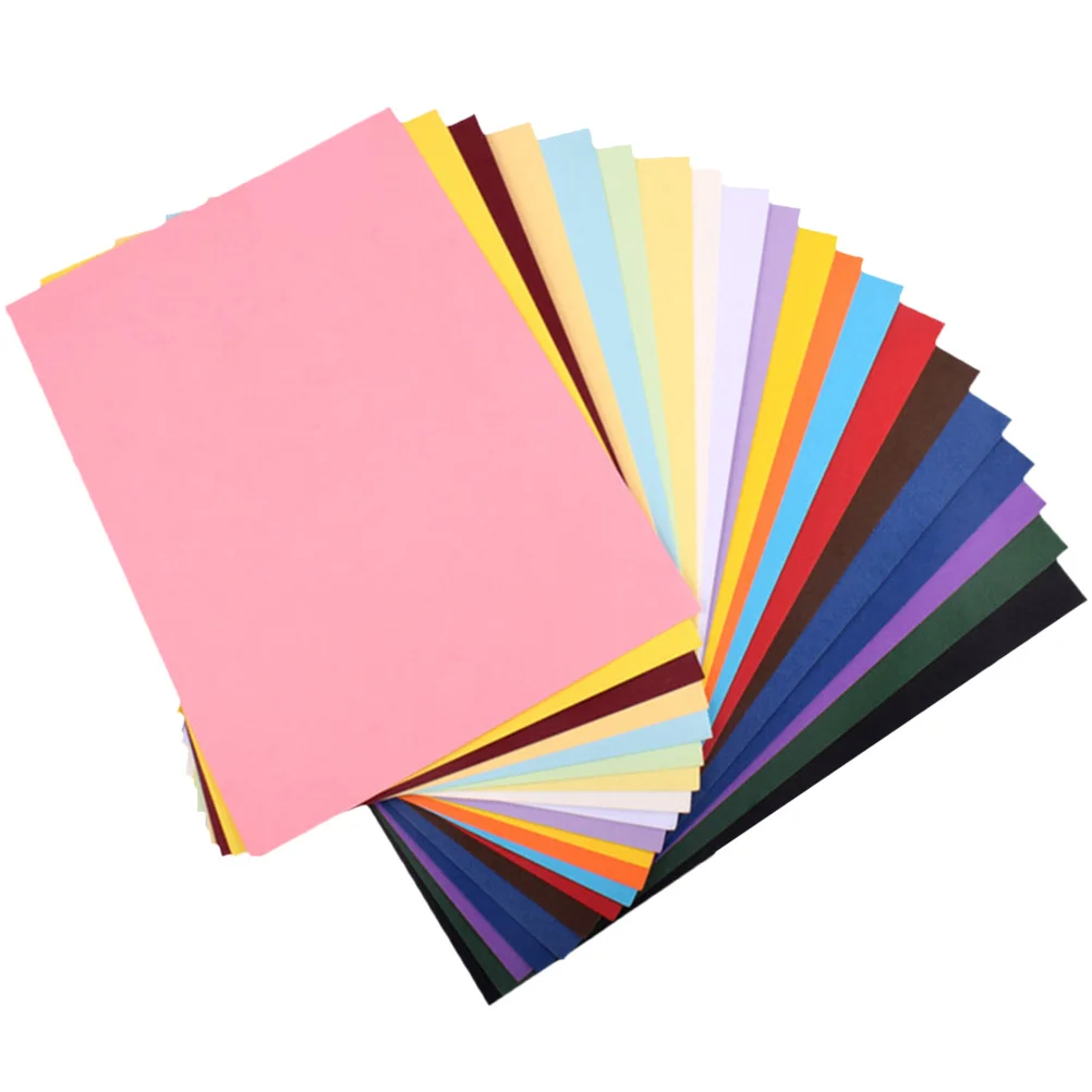 50 peças papelão colorido durável a4 10 cores diferentes papel grosso não é fácil quebrar papelão de presente artesanal para crianças