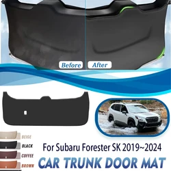 Car Trunk Door Cover For Subaru Forester SK 2019 2020 2021 2022 2023 2024 Anti-dirty Mat Carpets Tailgate Pads Auto Acesssories
