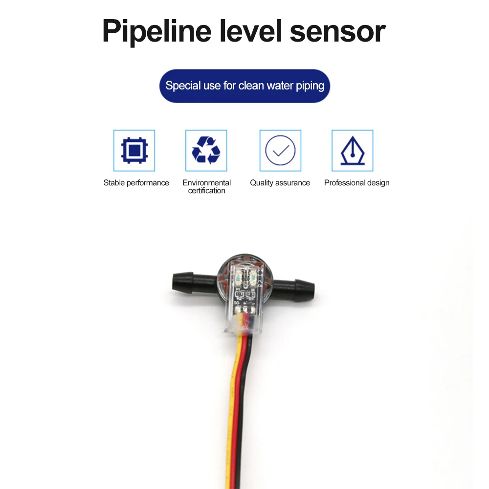 DC3.3V-5V Water Level Sensor with Optical Sensing Liquid Level Sensor Tube Liquid Level Detection Plastic Float Switch