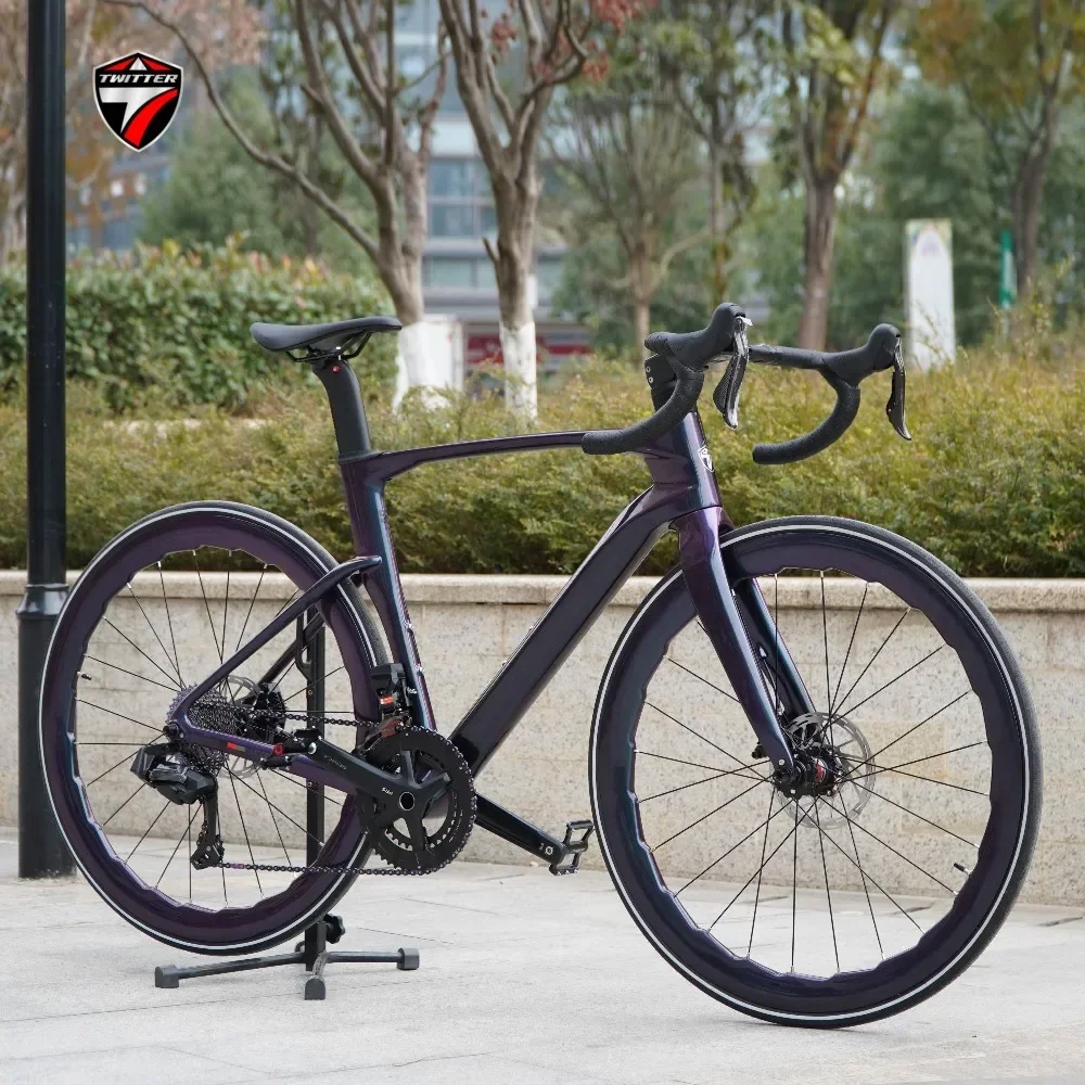 تويتر CYCLONEpro RIV eTap AXS-2 * 12 سرعة راديو Subdisc خط داخلي مخفي بالكامل ألياف الكربون الطريق الدراجة قرص الفرامل الهيدروليكية #1