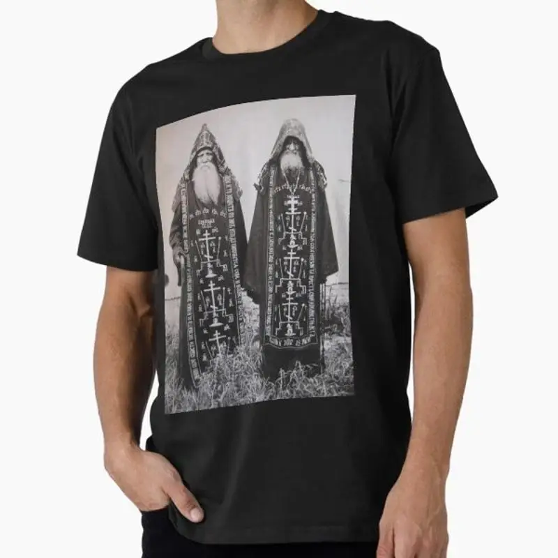 An image of Orthodox monks T Shirt Made USA AUS M 2XL