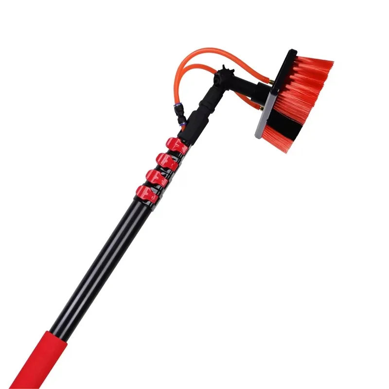 

4.6M Telescopic Extended Cleaning Brush Feed Rod with Telescopic Aluminum Manufacturer's Solar Panel Cleaning Tool
