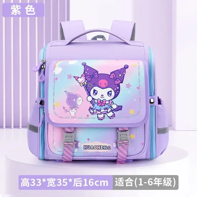 

Cinnamoroll Anime Kawaii Sanrio Children Schoolbag Kuromi Cute Cartoon Students Waterproof Storage Backpack Gifts for Kids