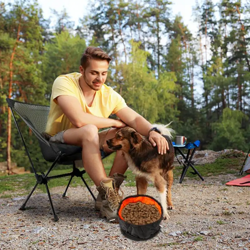 Dog Bowls For Travel Collapsible Travel Dog Bowls With Carabiner Portable Dog Travel Bowl Pet Watering Food Feeding Dish For