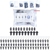 100pcs Auto Fastener Clip Car Fender Push Retainer Pin Rivet Bumper for Door Trim Panel Retainer Bag Package Car Clips