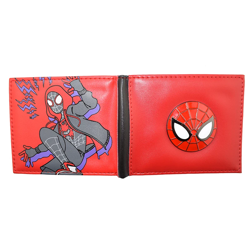 Carteira Marvel de alta qualidade Hero Spider Man / Captain America com bolso para moedas presente para crianças pequenas