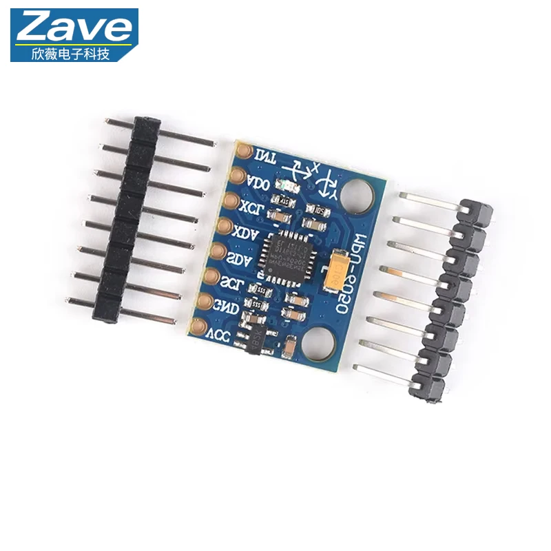 GY-521 MPU6050 6DOF 3 Axis Gyroscope + 3 Axis Accelerometer Sensor Module I2C Interface for Arduino ESP32 STM32 Raspberry Pi