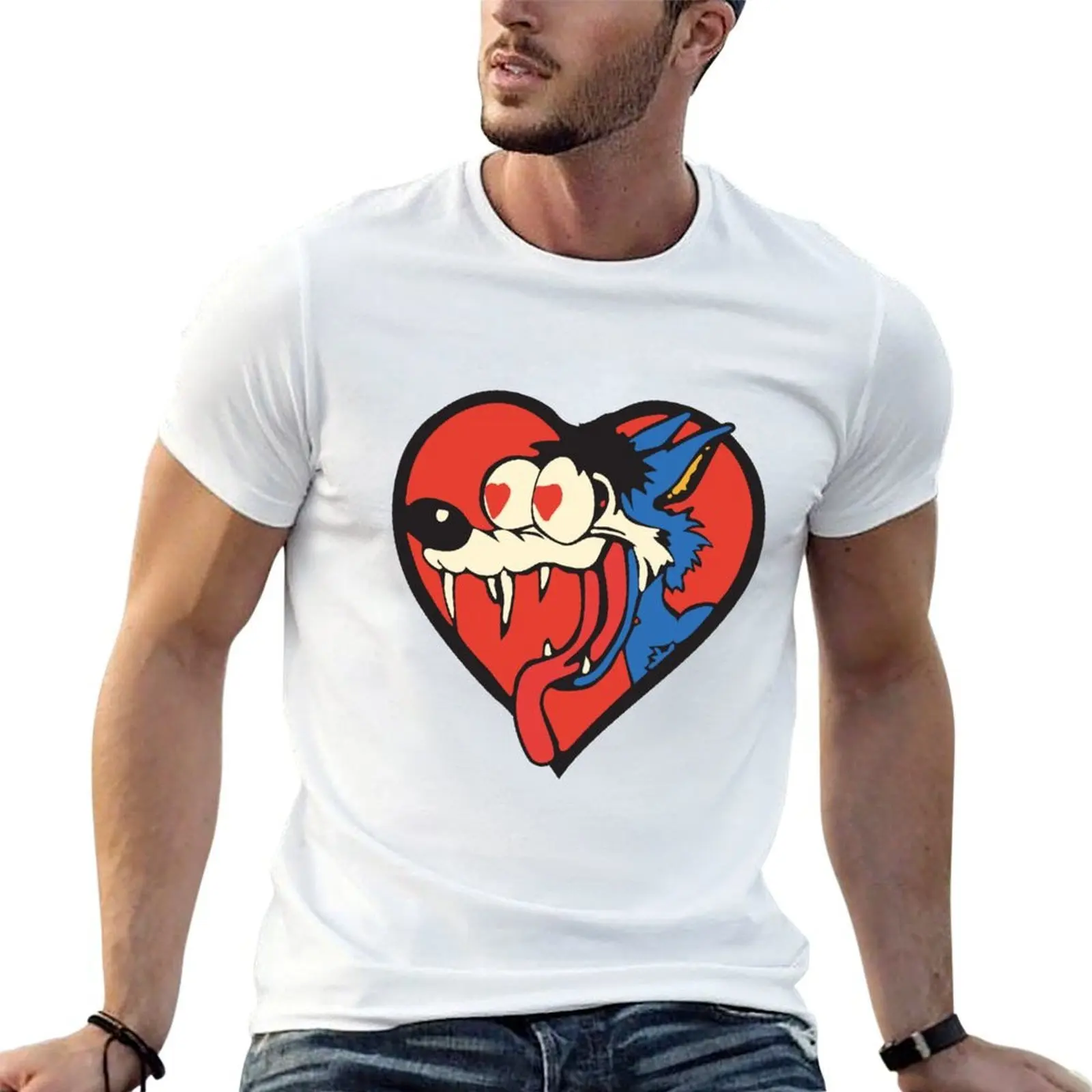 

The Jesus Lizard Vintage Lovestruck Wolf T-Shirt anime t shirts for man t shirts for man graphic tees T-Shirt