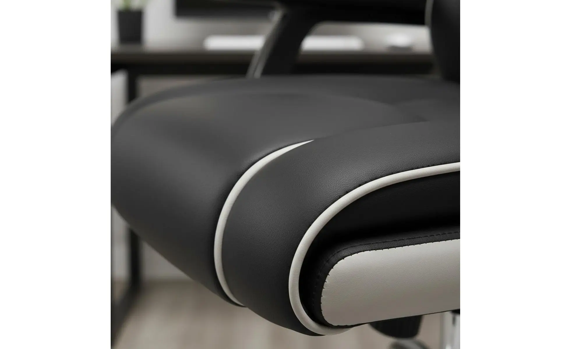 Ergonomic Gaming Chair Height Adjustable High-Rear Rotate Office Chair Full Recline Padded Armrests for Streamers, Bedroom
