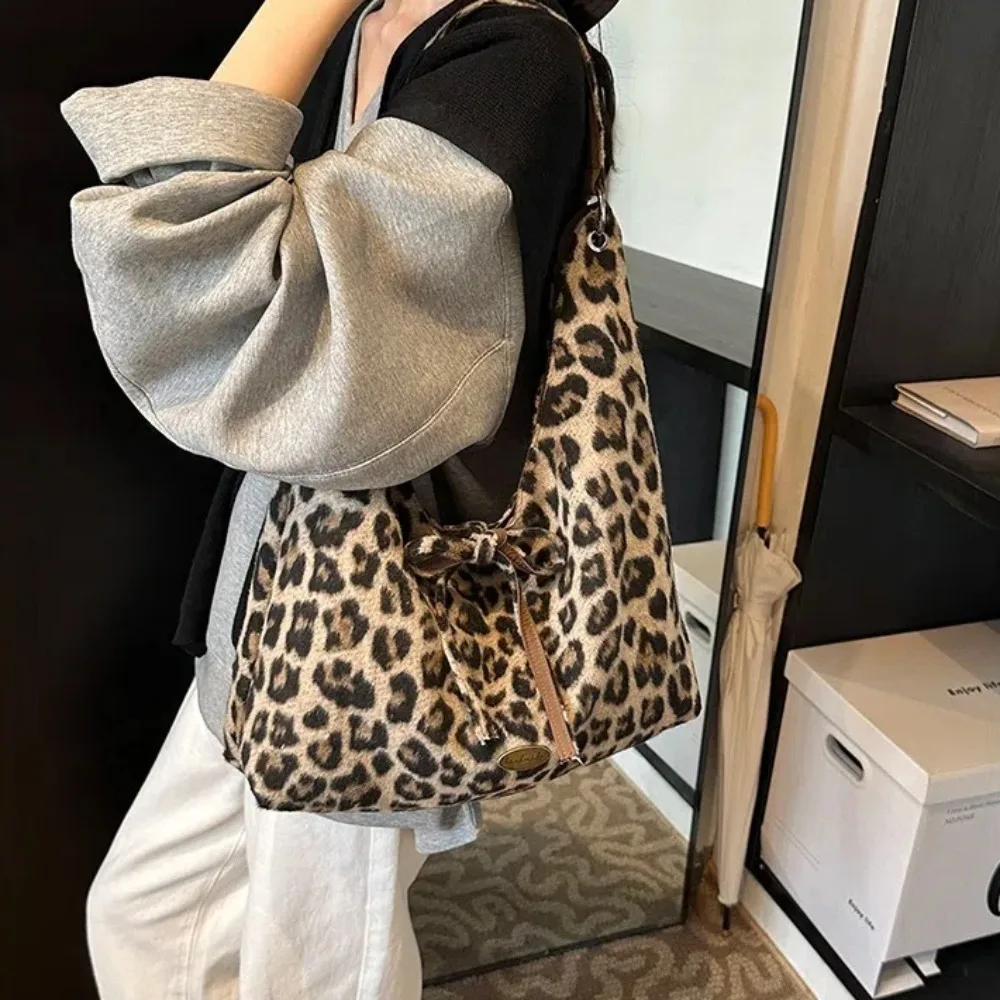 Fashion Handbags Shoulder Bags Large Capacity Leopard Print Crossbody Bag Single Shoulder Tote Bags Women