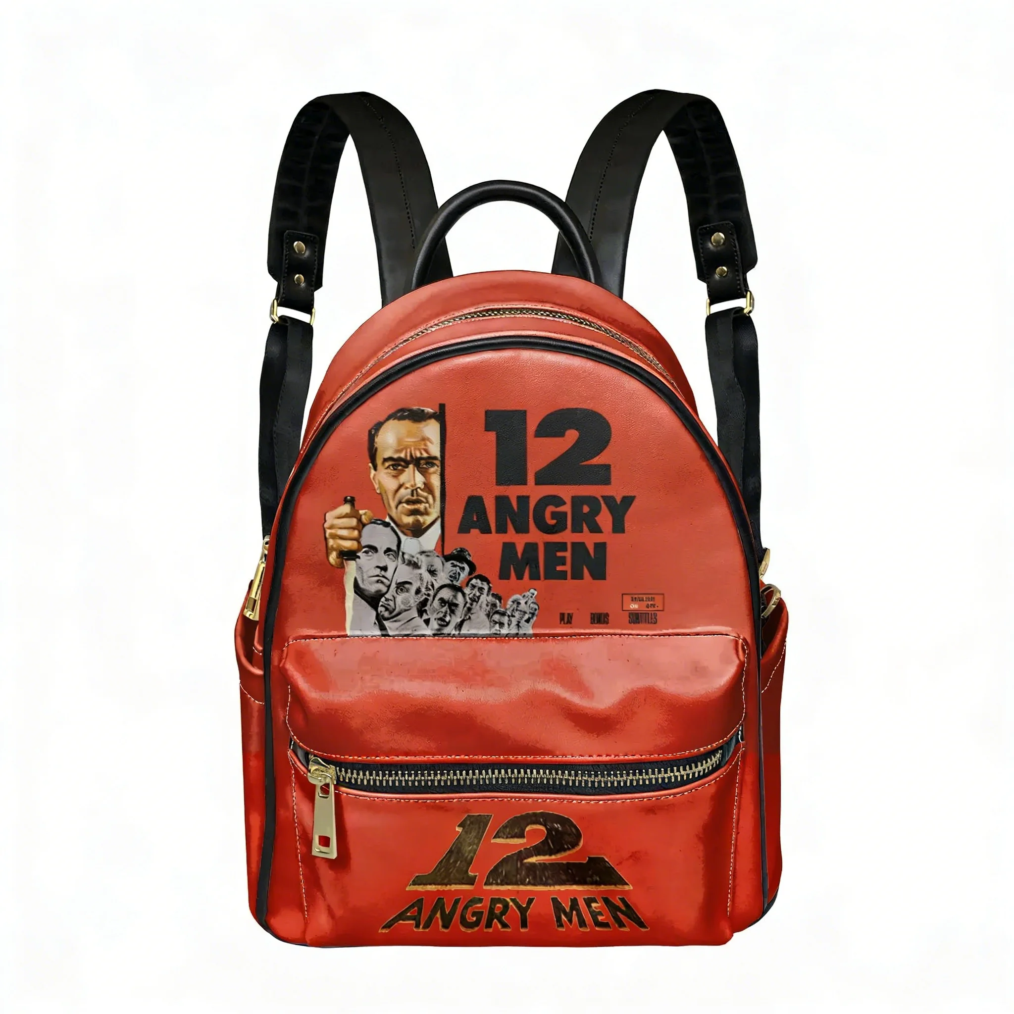 

12 Angry Men movie retro poster old movie Backpack Womens Mens Double Shoulder Bag Business Travel Bookbag Rucksack Gift Daypack