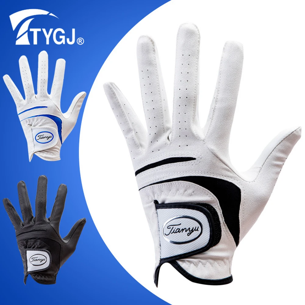 

Golf Gloves Men Left Hand Soft Breathable Pure Sheepskin Genuine Leather With Anti-Slip Granules Men Golf Glove