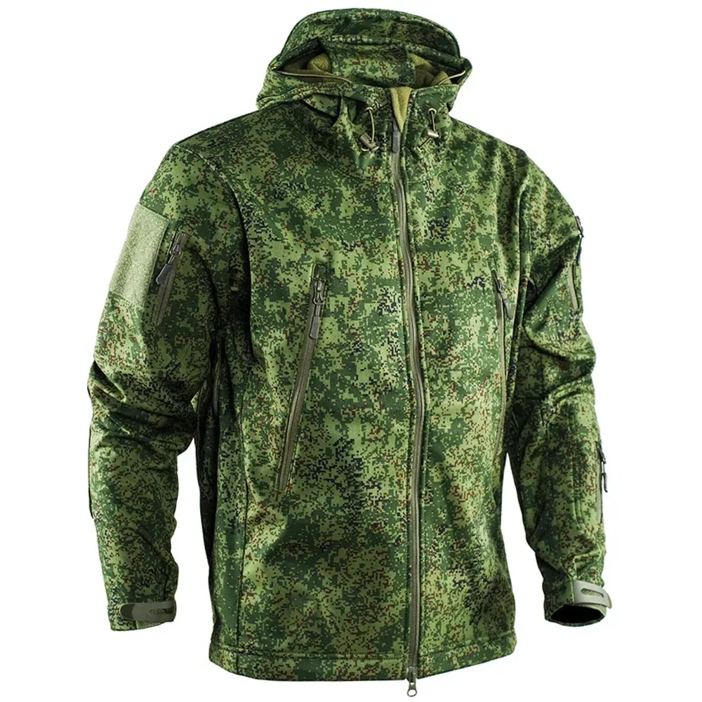 

Тактические куртки мужские для спорта на открытом воздухе Soft Shell Rucamo камуфляжные пальто тренировочные флисовые теплые водонепроницаемые ветрозащитные куртки-карго для путешествий