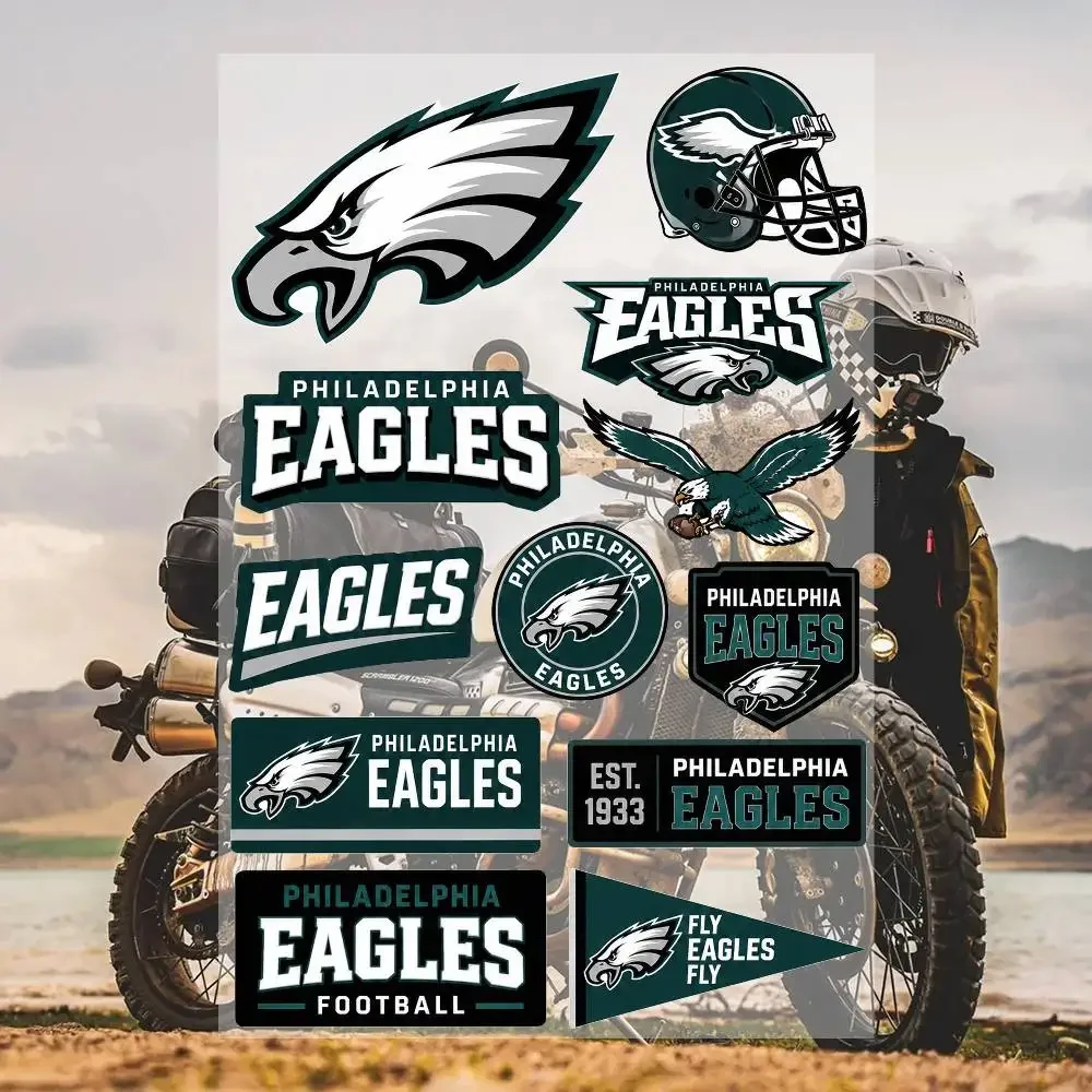 P-hiL-adeL-P-hia EagL-eS-  Waterproof Vinyl Stickers for Car Motorcycle Bike Skateboard Laptop Bottle Phone