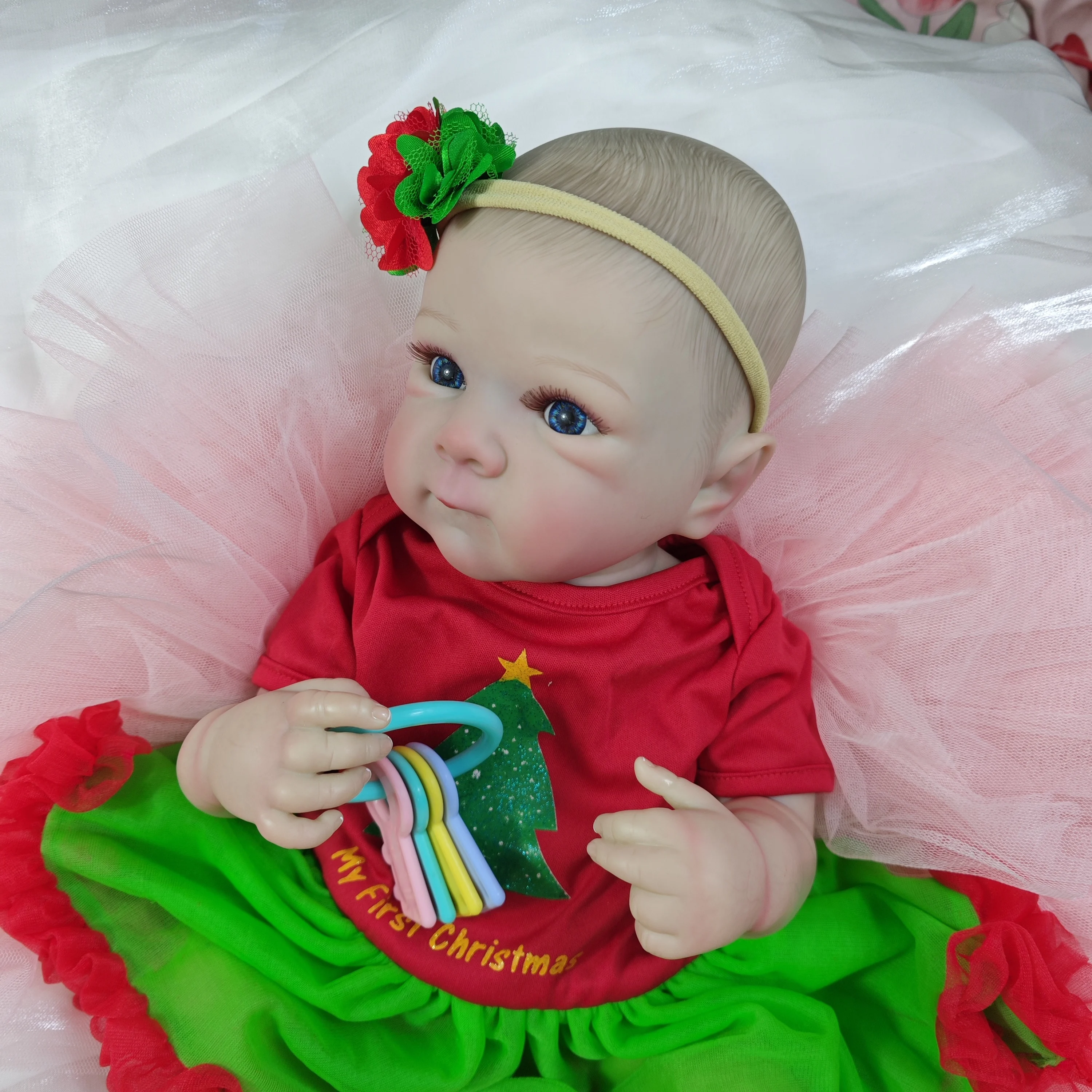 18 pollici adorabile bambola rinata Bettie Girl realistica pelle dipinta 3D arte da collezione bambola rinata regalo giocattolo di natale