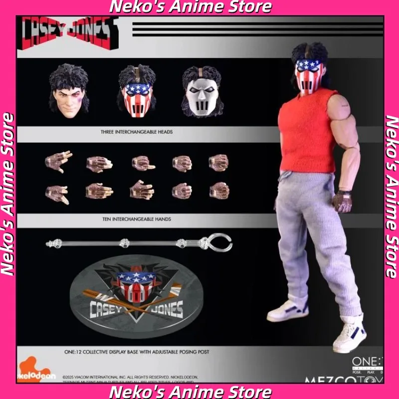 

В наличии: Коллекционная фигурка Mezco One:12 Teenage Mutant Ninja Turtles Кейси Джонс, масштаб 1/12, настольная кукла, коллекционный предмет, подарок.