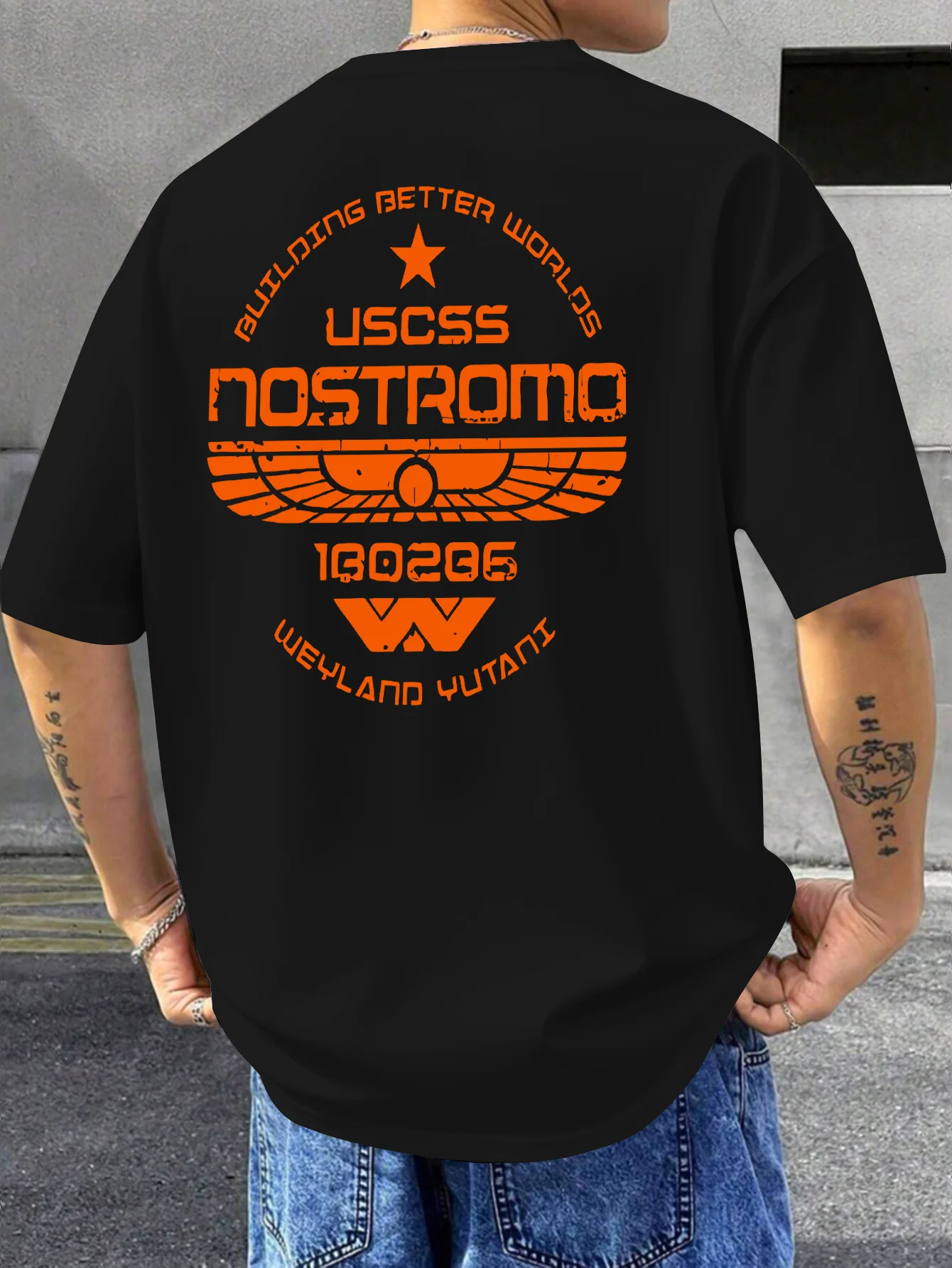 Camiseta con Estampado Alien Nostromo, Informal, de Algodón Puro, Estilo Urbano, con Gráfico de la Película Alien, Ropa para Hombre y Mujer, Nueva Camiseta de Verano 2026