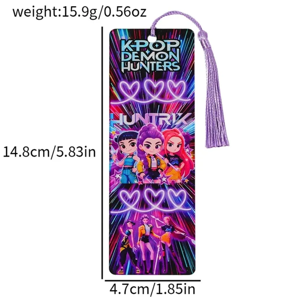 شيطان الصيادين هنتركس الإشارات المرجعية الكرتون أنيمي لوازم مكتبية مدرسة كتاب صفحة علامات Kawaii كتاب الملحقات لدفء الكتب #6