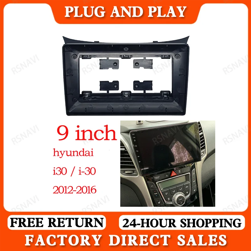 

Car Radio Frame Facias Cable Navigation Panel For Hyundai i30 2 2012-2016 Android Screen Dask Kit Facia Frame