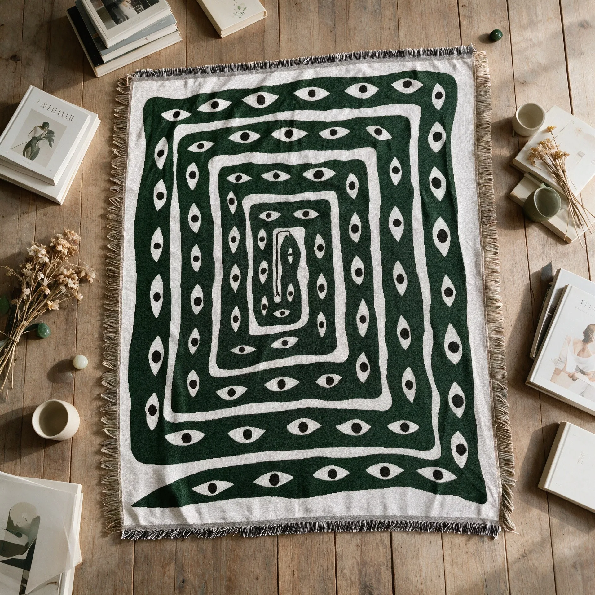 Jacquard Sofa Cover Tablecloth Decor Tapestry Carpet Chair Couch Cover Throw Blanket Throw Mat Sofa Towel Camping Knit Blanket