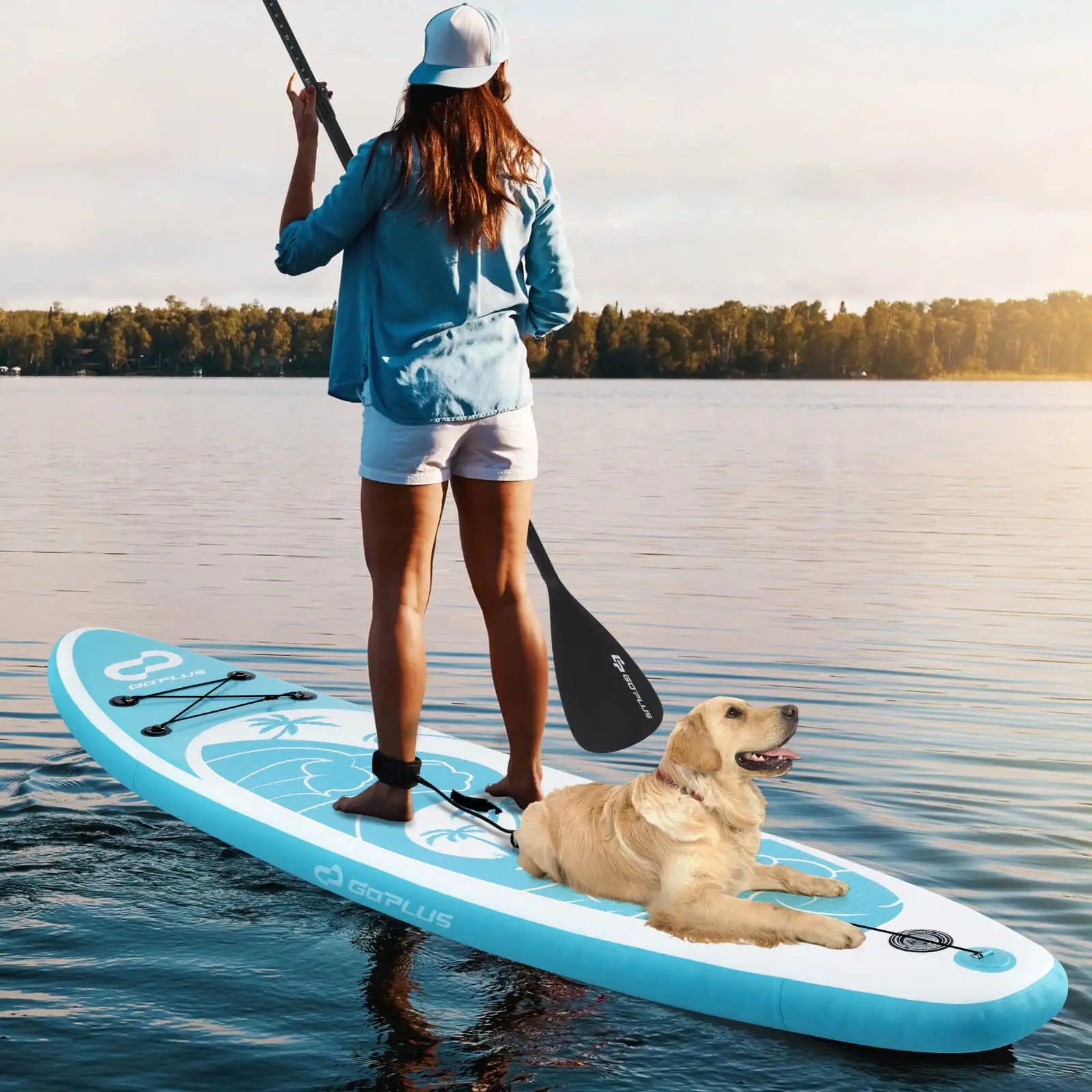 Inflatable Stand Up Paddle Board w/ Premium SUP Accessories Including Paddle