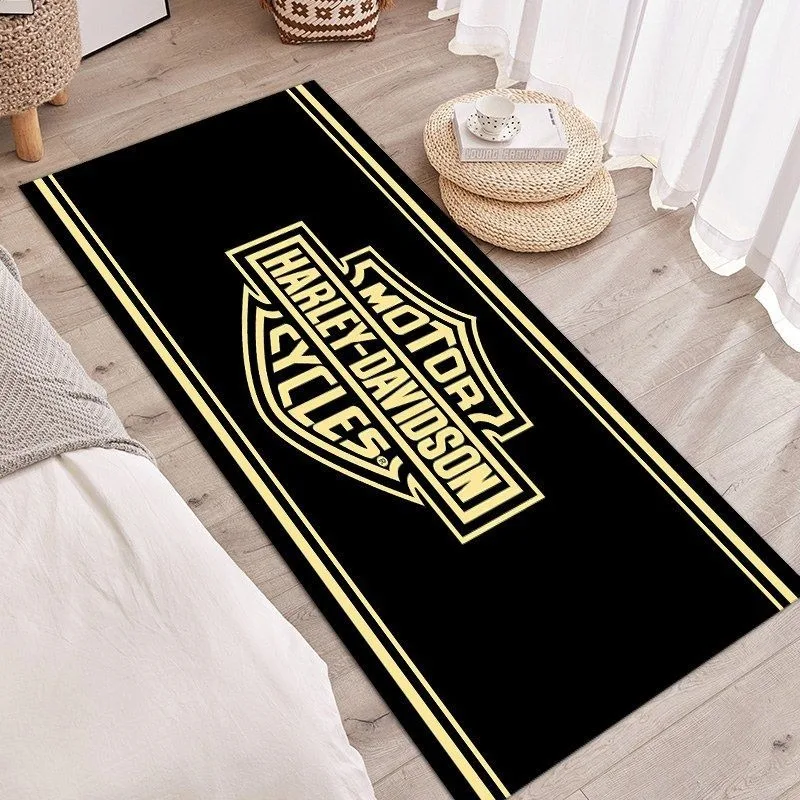 Garage Mat Motorcycle Carpet Racing Cool Display Carpet For For Harley Davidson Motorcycle Area Rug Anti-slip Floor Decor Rug