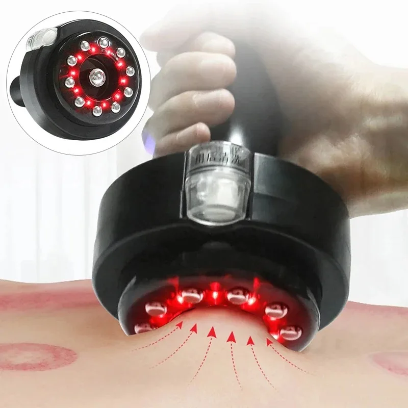 

Electric Meridian Brush Gua Sha Body Massager Vibrate Microcurrent Hot Compress Scraping Lymphatic Drainage Machine Fat Burner