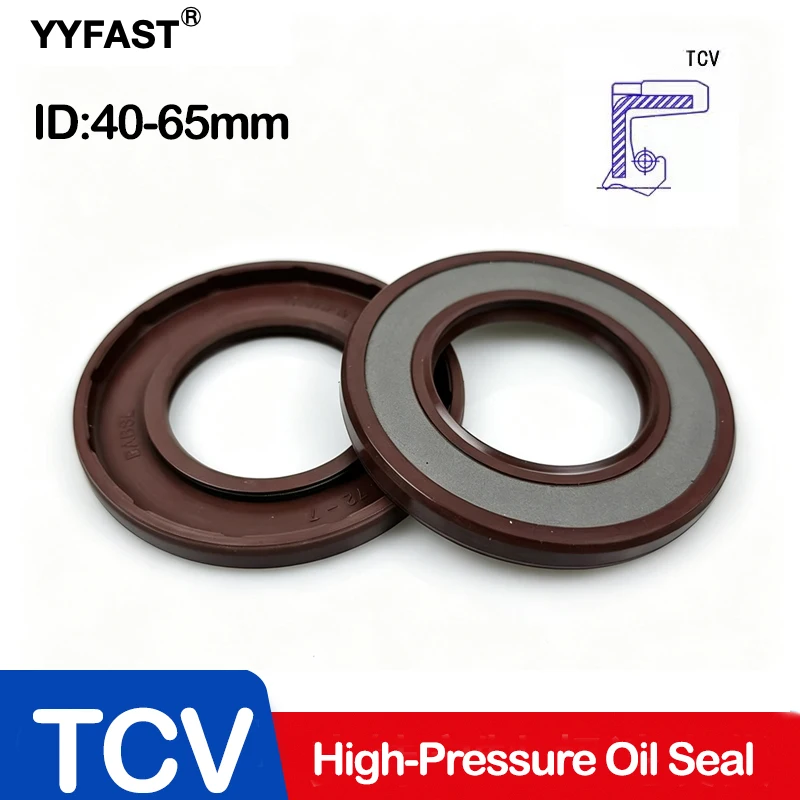 T-C-V,ID 40-65mm,T-C-V High-Pressure Oil Seal,High Temperature and High Pressure Resistance,Skeleton Oil Seal,Hydraulic Oil Pump