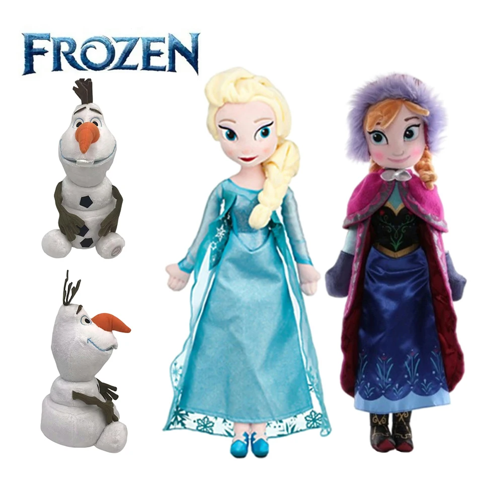 

40-50 см Куклы «Холодное сердце Анны Эльзы» Снежная Королева Принцесса Анна Эльза Куклы Игрушки Мягкие «Холодное сердце» Плюшевые детские игрушки Подарок на день рождения и Рождество