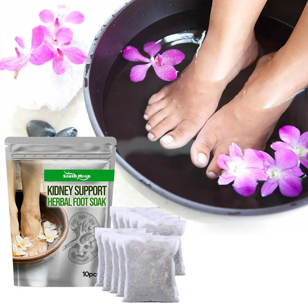 Detox Foot Soak Herbal Lymphatic Health Promote Blood Foot Moisture Remove Improve Support Kidney Bath Sleep Circulation St Y0B3