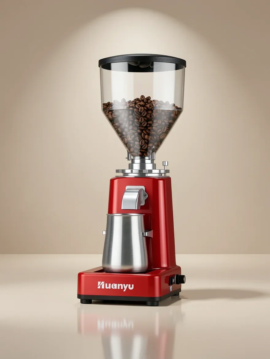 Burr Coffee Grinder- Stainless Steel Flat Burr, 19 Precise Grind Settings, 35oz Capacity and Dual Dosing for Espresso, Pour Over