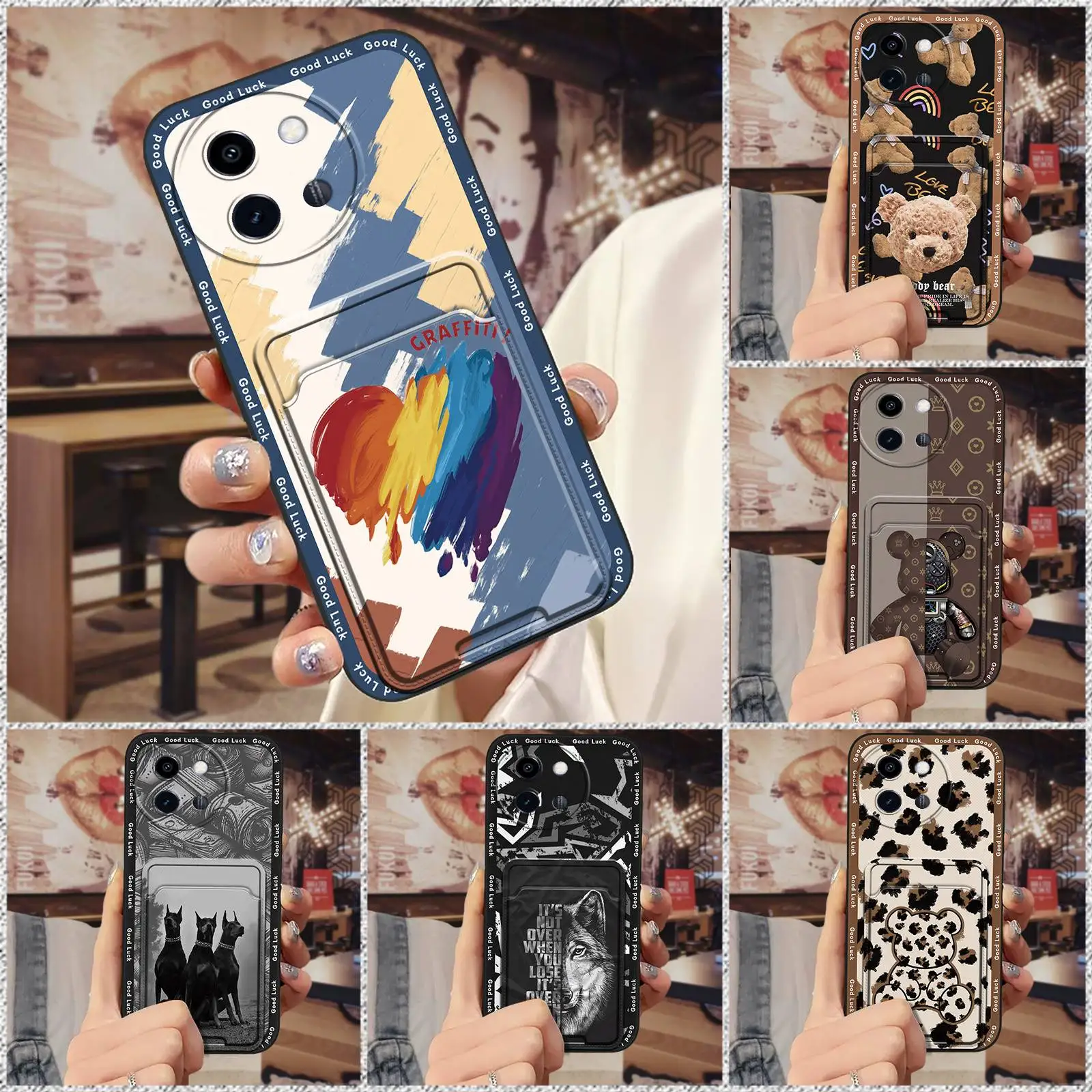 Durable protective Phone Case For VIVO Y200i/Y38 5G/Y200T/T3X/Y58 5G Anti-dust Shockproof Fashion Design Soft case TPU