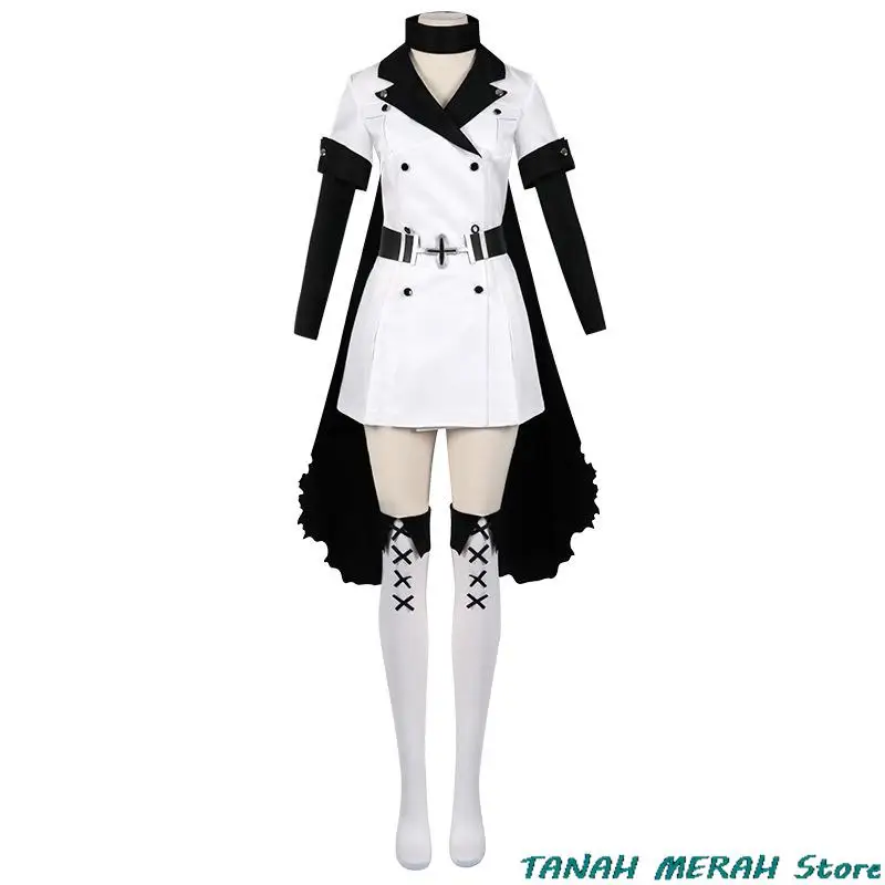 Cosplay anime esdeath império cosplay traje manga uniforme geral com chapéu peruca meias esdeath império outfits