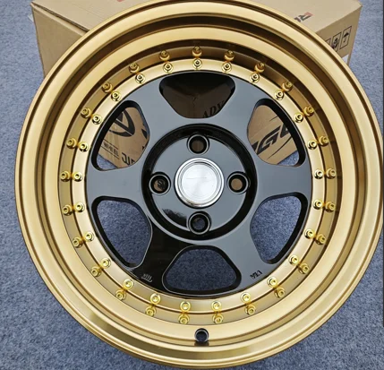 

Professional Custom 15 Inch Alloy Casting Deep Dish Wheel Rims 4 Holes 4x100 for Car Modification