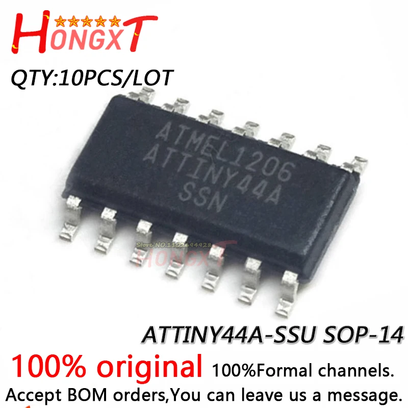 10PCS 100% NEW ATTINY44A-SSU SOP-14.Chipset