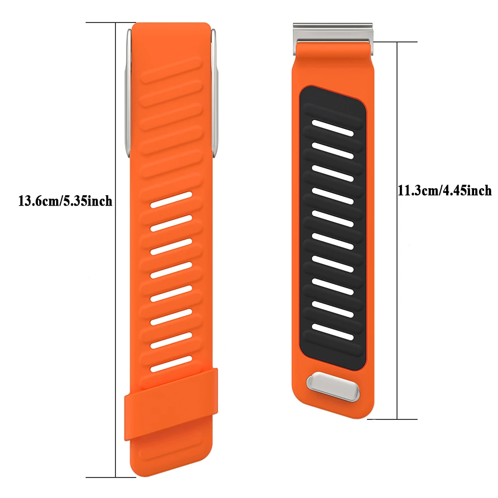 For Whoop mg Straps Soft Dual-Color Silicone Sport Band Adjustable Wristband For Whoop mg 5.0 Metal Frame Fitness Band