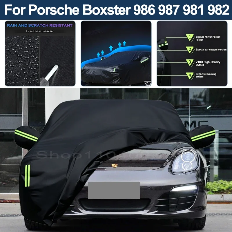 Auto Exterior Sun-Snow Protective Car Cover For Porsche Boxster 986 987 981 982 Waterproof Dustproof Anti-UV Outdoor Cover
