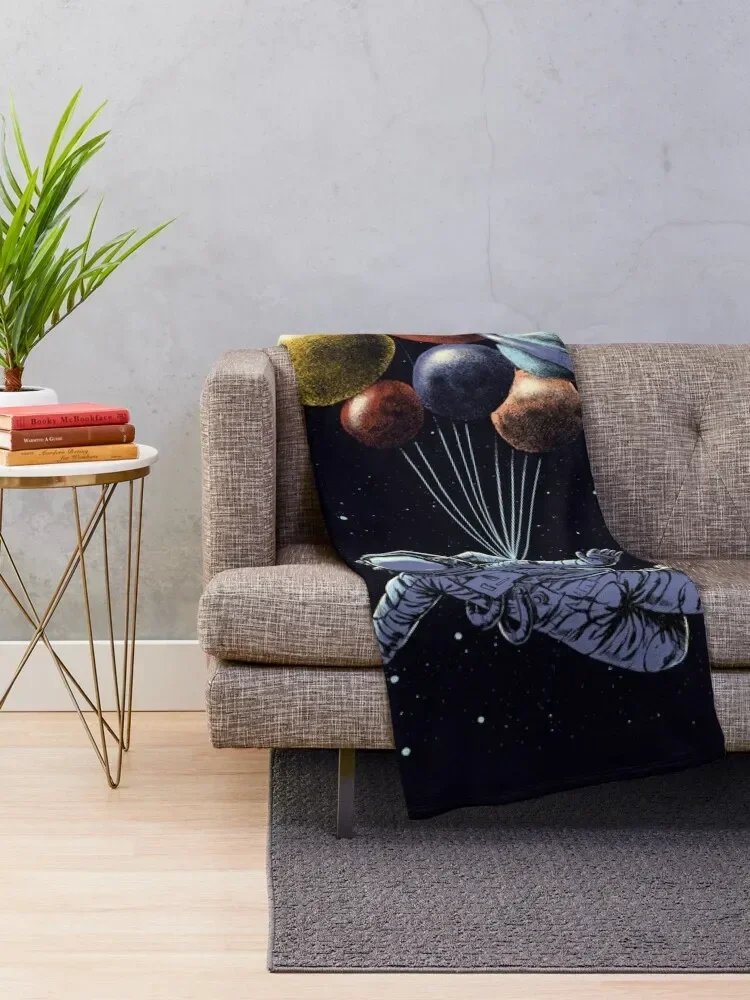 Space Travel Throw Blanket Extra Large Throw Picnic Flannel Fabric Blankets