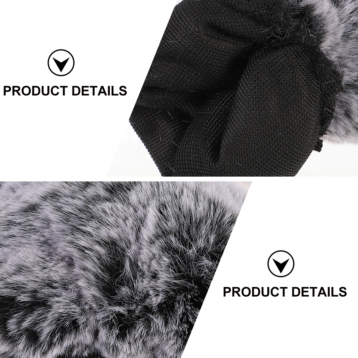 

1pc Artificial Wool Microphone Windshield For Videomic Pro Thick Windproof Lightweight Black Dj Equipment