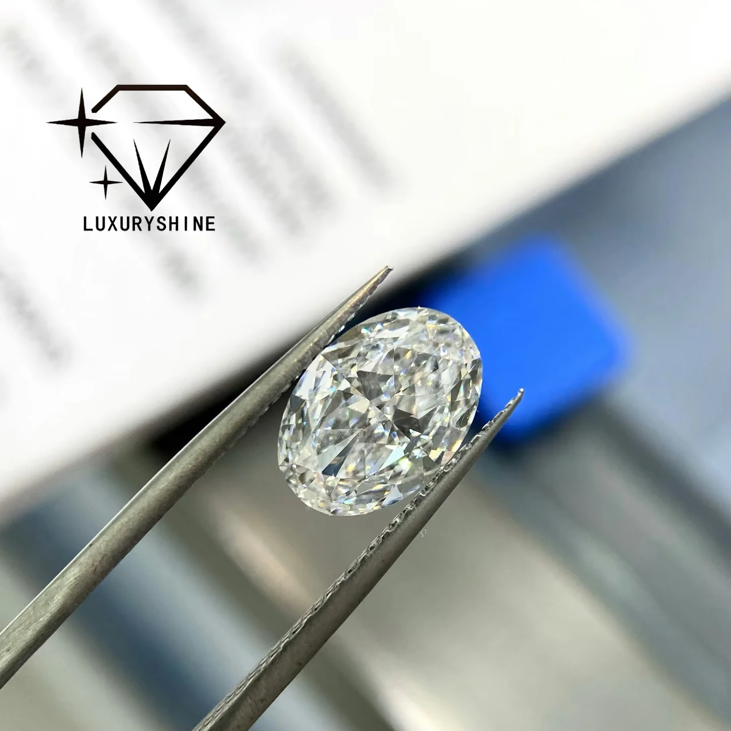 

LuxuryShine VVS2-VS1 0.5-5CT Oval Excellent cut Lab Grown Diamond Loose Diamonds & Wedding Jewelry & Customized jewelry